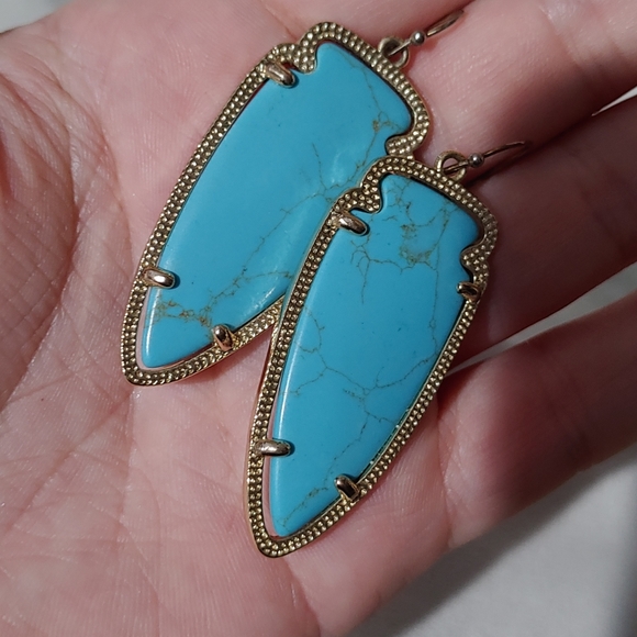 Kendra Scott Turquoise Skylar Earrings - Picture 3 of 3